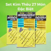 Bộ kim thêu tay may vá đầy đủ 27 món tiện lợi | Household Repair Needle Set 27 pieces