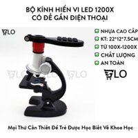 Bộ Kính Hiển Vi Led 1200x Dùng Nghiên Cứu Khoa Học Cho Bé