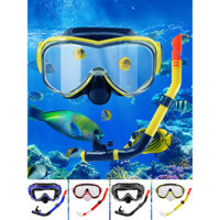 Bộ kính lặn ống thở nam nữ kính lặn bằng silicon