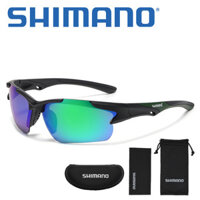 Bộ kính râm UV400 phân cực thể thao ngoài trời Shimano-114 Thích hợp để câu cá, đi xe đạp, cắm trại Bộ kính râm độ phân giải cao thời trang đơn giản phải miễn phíQuà sinh nhật