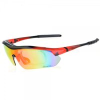 Bộ Kính Thể Thao 3 Tròng Basto BS202  - Gọng Đen Đỏ