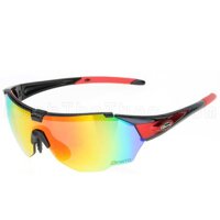 Bộ Kính Thể Thao 3 Tròng Mắt Basto BS203  - Đen Đỏ