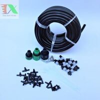Bộ Kit 16 Đầu béc phun sương 8lit đầy đủ dây, phụ kiện TX-DIY-051, Tưới phun sương làm mát, tưới Lan