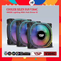 Bộ Kit 3 Fan Case VSP V304C LED ARGB (1 hup/ 1 remote/ 3c Fan)