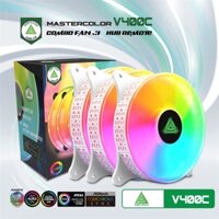 Bộ Kit 3 Fan case VSP V400C Led ARGB (White) – Bộ