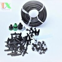 Bộ Kit 32 Đầu béc phun sương 8lit đầy đủ dây, phụ kiện TX-DIY-05, Phun sương làm mát, tưới rau DIY