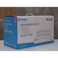 Bộ kit 4 camera dome ip Poe Hilook IK-4042TH-MH/P (bộ 4 camera 2MP + 1 đầu ghi )