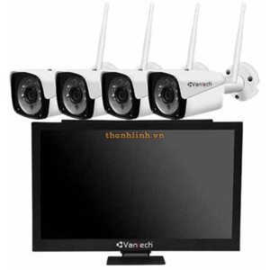 Bộ kit 4 camera IP Wifi Vantech AI-K4020