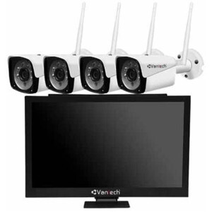Bộ kit 4 camera IP Wifi Vantech AI-K4020