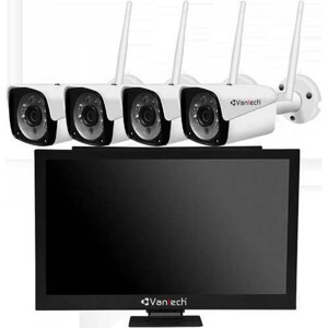 Bộ kit 4 camera IP Wifi Vantech AI-K4020