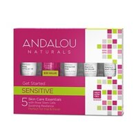 Bộ Kit 5 Bước Chăm Sóc Da Nhạy Cảm Mini Andalou Naturals Sensitive Get Started Kit