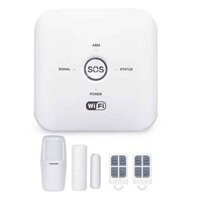 Bộ KIT báo trộm không dây SMARTZ GW03 qua WIFI + Sim GSM