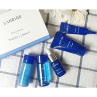 Bộ kit Bộ mini dưỡng ẩm chống lõa hóa da cao cấp Laneige Korea 5pcs Bộ mini dưỡng ẩm chống lõa laneige