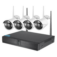 Bộ KIT camera IP và đầu ghi hình không dây 4 kênh VANTECH VP-0460W