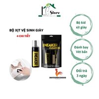 Bộ kit cao cấp vệ sinh giày sneaker cleaning 150ml, Dung dịch vệ sinh giày cực sach cực có kèm bàn chải và khăn