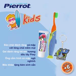 Bộ kit chăm sóc răng miệng trẻ em Cá mập Pierrot