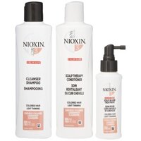 Bộ KIT dầu gội xả và tinh dầu Nioxin chống rụng tóc System 3 300ml ( Colored Hair)