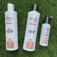 Bộ KIT dầu gội xả và tinh dầu Nioxin chống rụng tóc System 3 300ml ( Colored Hair)