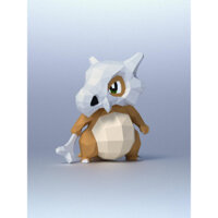 Bộ kit Mô hình giấy 3D Cubone  trang trí nhà cửa, shop thời trang