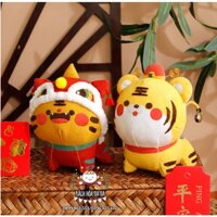 Bộ KIT nguyên liệu Tự tập thêu tay Làm Gấu Bông Hổ May Mắn Handmade - Lucky Tiger - Bách hóa Na Na