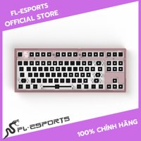 Bộ kit phím cơ FL-Esports MK870 Hotswap RGB switch xuôi, sẵn foam - Hàng chính hãng - Clear Pink