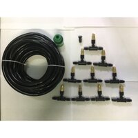 BỘ KIT PHUN SƯƠNG 10 ĐẦU PHUN SƯƠNG ĐỒNG ỐNG 10MM KÈM PHỤ KIỆN