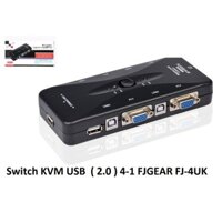 Bộ KVM Switch 4-1 FJGEAR USB (FJ-4UK)