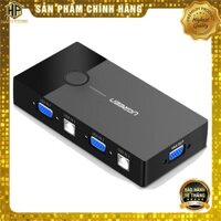 Bộ KVM Switch USB Ugreen 30357 - 2 máy tính chung 1 màn hình cao cấp - Hapustore