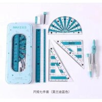 Bộ la bàn, thước kẻ học sinh, thước kẻ đa chức năng đặc biệt, thước tam giác, thước đo góc, bộ đầy đủ