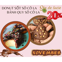 Bộ làm Bánh quy sô cô la và Donut phủ sốt Sô cô la gồm bột trộn, nguyên liệu & vật dụng làm bánh