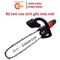 Bộ lam cưa xích biến máy mài thành máy cưa xích mini-Lam xích cưa gắn máy mài
