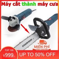 Bộ Lam Cưa Xích Gắn Máy Mài Cầm Tay Thành Máy Cưa Gỗ Tiện Dụng