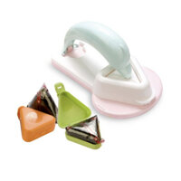 Bộ làm Gimbap tam giác Hàn Quốc (Khuôn Gimbap + Hộp đựng Gimbap 2p) Bộ Gimbap Hàn Quốc kimbap Thực phẩm Hàn Quốc