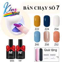 Bộ làm móng sơn gel 6 chai +TOP  BASE ,Máy Hơ UV mini  và bộ quà tặng kèm, set làm nail mini tại nhà, combo sơn gel rẻ