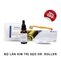 Bộ Lăn Kim Dr. Roller Hỗ Trợ Giảm Tình Trạng Sẹo - Serum Trio 3GF Cao Cấp (EGF + FGF + KGF)