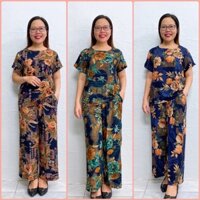 Bộ Lanh Nhung -Đồ Bộ trung niên cho mẹ