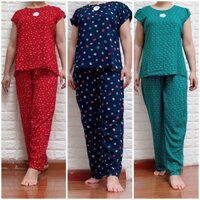 Bộ Lanh Thái áo tay hến,quần dài Size trung đại - BỘ LANH ĐẠI cực đẹp cho các bà, các mẹ, các cô