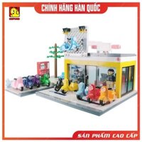 Bộ Lắp Ghép Lego Cho Bé 8 Tuổi - Đồ Chơi Xếp Hình Cửa Hàng Xe Scooter Oxford ST33325 gồm 530 Chi Tiết Nhựa ABS An Toàn