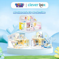 Bộ Lắp Ghép Mô Hình Gỗ Nhà Búp Bê 2 Tầng Gác Lửng Know Me Cá Voi, DIY Miniature House Clever Box