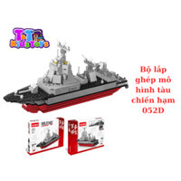 Bộ lắp ghép mô hình tàu chiến hạm 052D - 332pcs