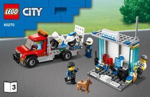 Bộ lắp ghép Thùng gạch cảnh sát Lego City 60270