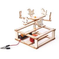 Bộ lắp ghép vòng quay ngựa gỗ đồ chơi STEM (Bộ)