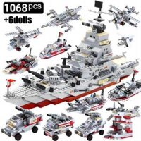 Bộ Lắp Ráp Đồ Chơi Lego Xe, Tàu, Máy Bay Hải Quân Chiến Tranh Quân Đội