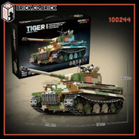 Bộ Lắp ráp Germany Tank Tiger I Đồ chơi Mô hình Xe tăng Chiến đấu hạng nặng Đức Tiiger I 100244