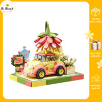 Bộ lắp ráp Hành trình Giấc mơ Mô hình Xe kết hợp 3D Nanoblock Bộ xếp hình sưu tập trưng bày Đồ chơi giảm stress