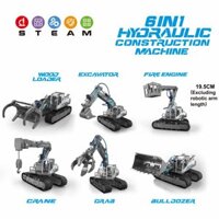 Bộ Lắp Ráp Khoa Học 6 Xe Công Trường Dùng Thủy Lực (STEAM Hydraulic Construction Machine)