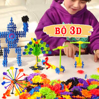 Bộ lắp ráp lego 300 chi tiết hình vô lăng tàu thuỷ cho bé, đồ chơi bánh lái tàu thuỷ nhiều màu sắc