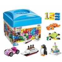 Bộ lắp ráp Lego 460 chi tiết có hộp đựng
