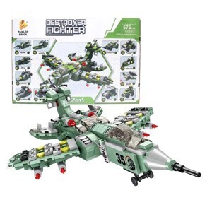 Bộ lắp ráp lego Panlos Brick 12 trong 1 - Mô hình Destroyer Fighter 633017