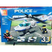Bộ lắp ráp Lego trực thăng cảnh sát Phi Cơ Police Wange 51013 ( 206 Mảnh ) ⚡️ 𝗙𝗥𝗘𝗘𝗦𝗛𝗜𝗣 + 𝐆𝐢𝐚𝐨 𝐡𝐚̀𝐧𝐠 𝐬𝐢𝐞̂𝐮 𝐭𝐨̂́𝐜 ⚡️